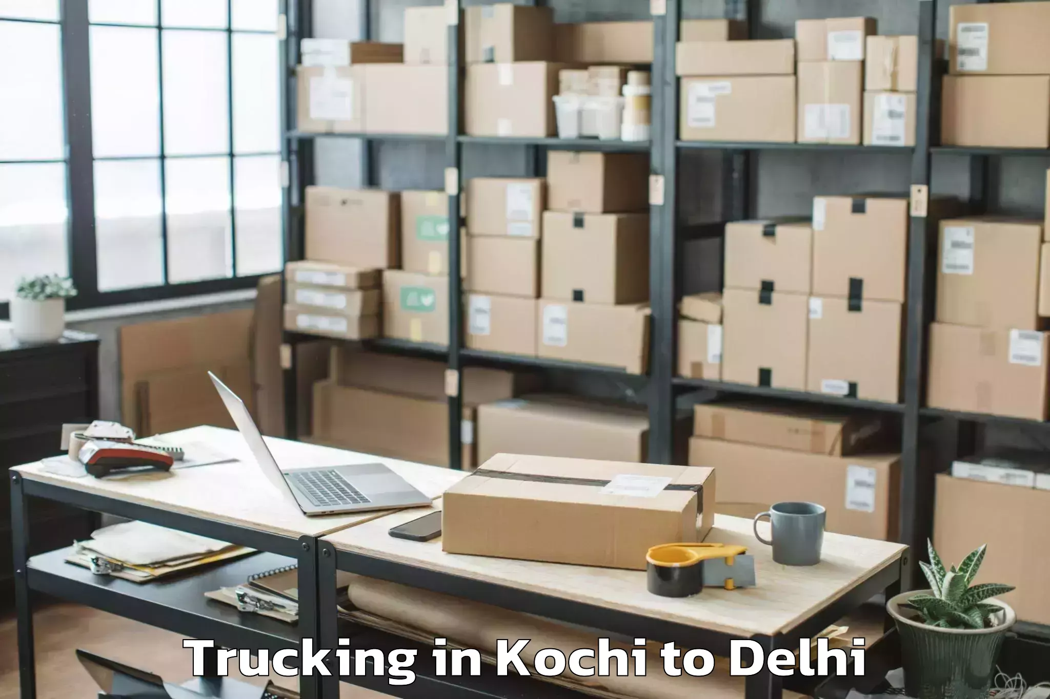 Reliable Kochi to Rajouri Garden Trucking